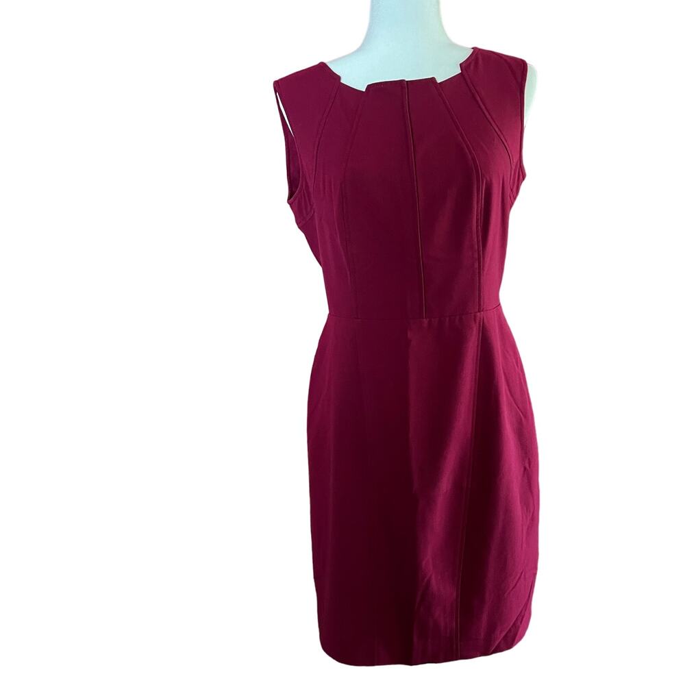 Calvin Klein Dentil Paneled Sheath Dress Size 6